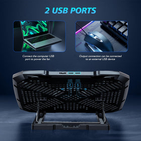AIMIUZI laptop cooling pad fits 12 to 15.6 inch notebooks from major brands