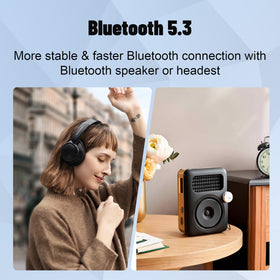 AiMoonsa built-in speaker grille detail for clear sound benefit