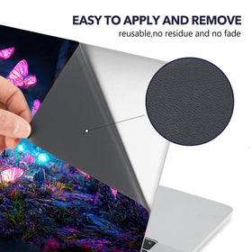 AIMSA pink butterfly right touchpad view enhances navigation and flair.
