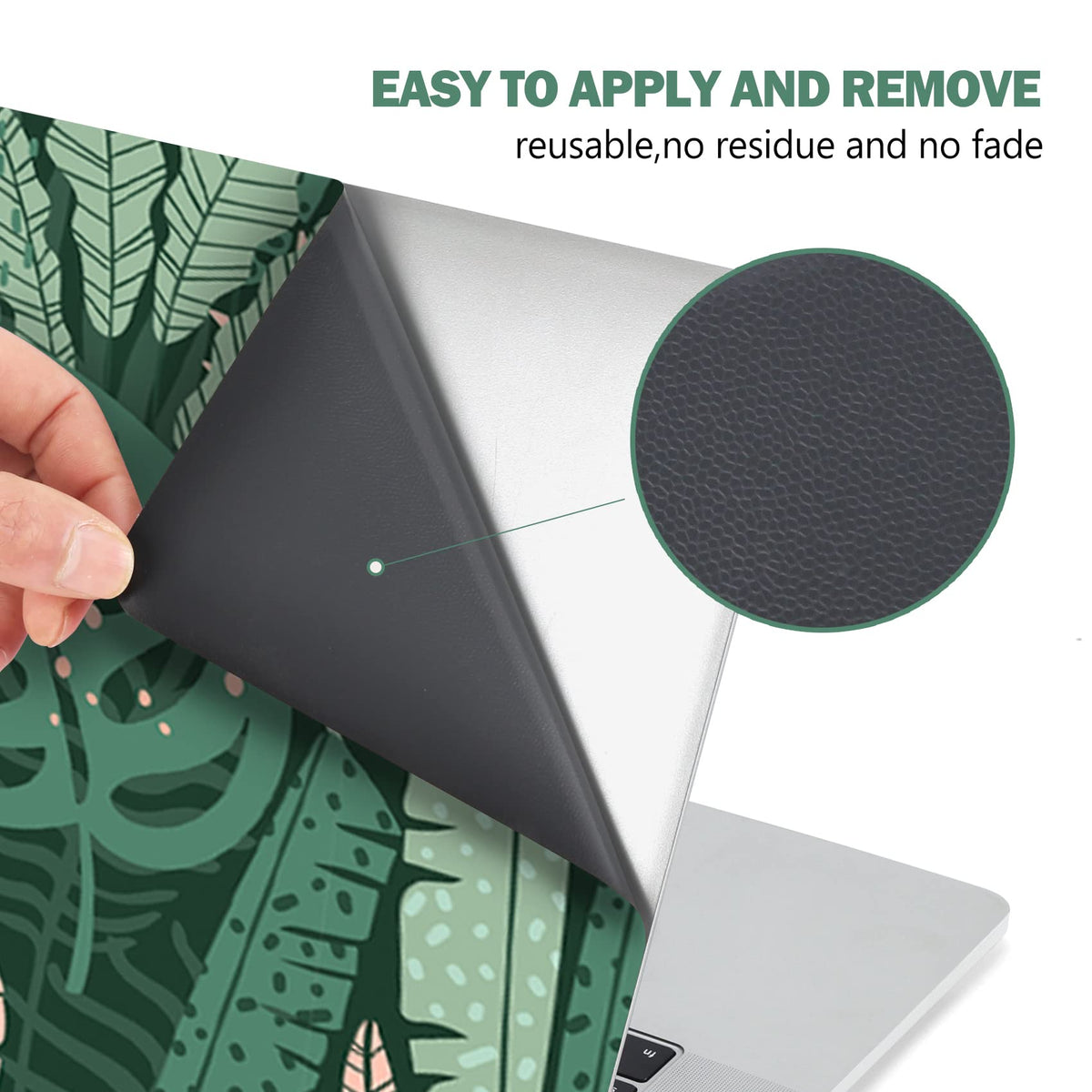 AIMSA wrist-pad stickers beside touchpad showing matching accents and comfort