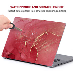AIMSA wrist pad stickers layout showing included pieces and neat touchpad protection