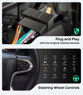 AINAVI 10.2-inch car radio offline navigation via GPS antenna