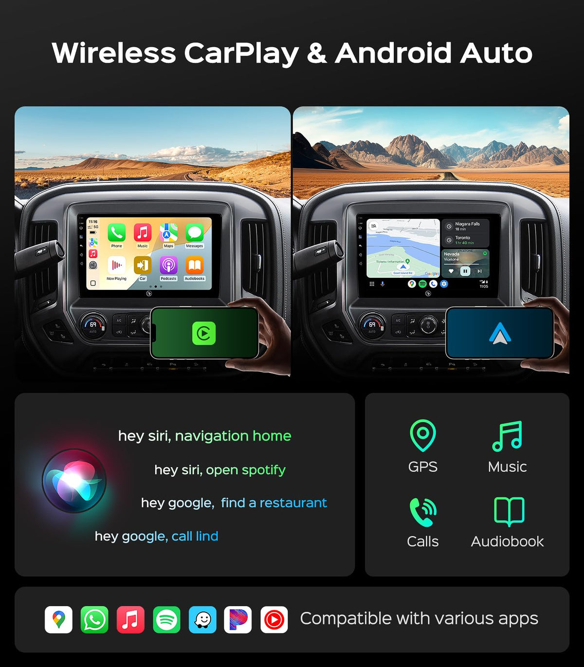 AINAVI 10.2-inch car radio Bose compatibility preserves original sound quality