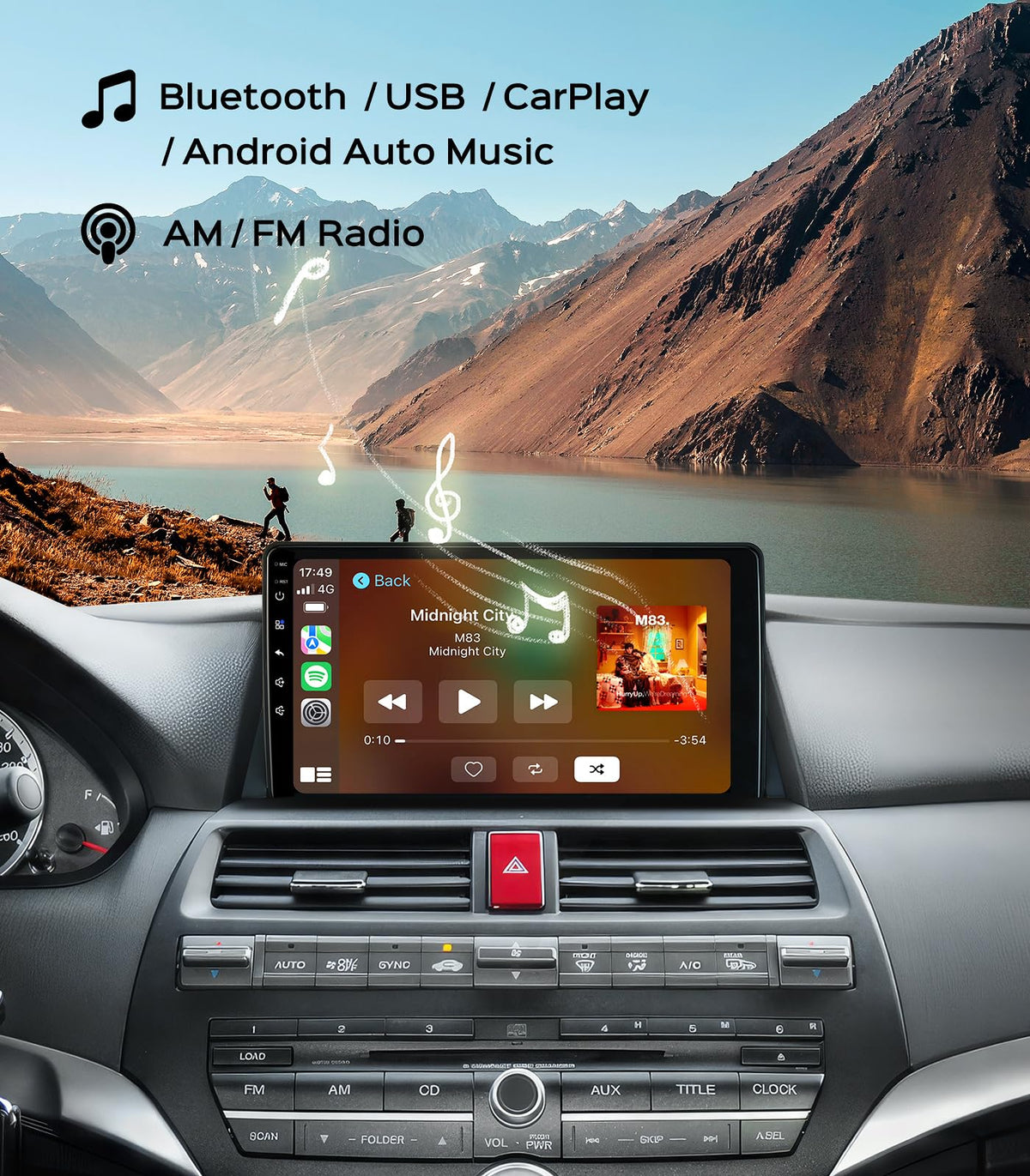 AINAVI 1080P AHD backup camera with wide view