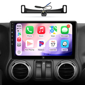 AINAVI 10inch Android car radio display for Wrangler, crisp visuals and responsive touch