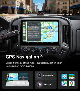 AINAVI GPS navigation with online/offline maps on 11.5-inch screen