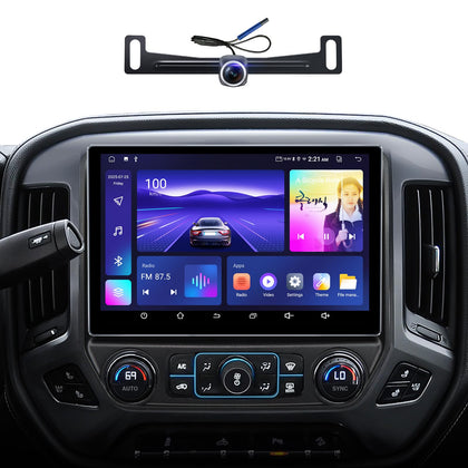 AINAVI 11.5-inch Android car radio front view, plug-and-play upgrade for Silverado and Sierra