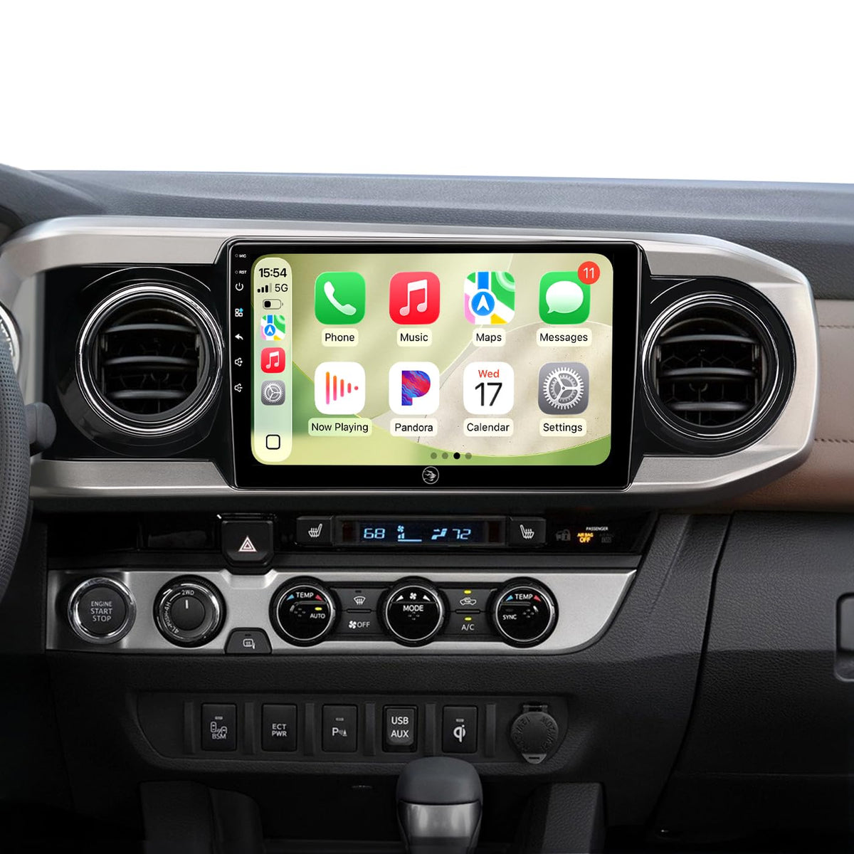 AINAVI 64G car radio for Toyota Tacoma 2016-2022 with JBL compatibility and upgraded audio clarity.
