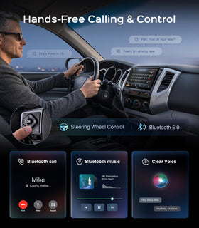 AINAVI SWC compatibility enables steering wheel control navigation and volume tweaks