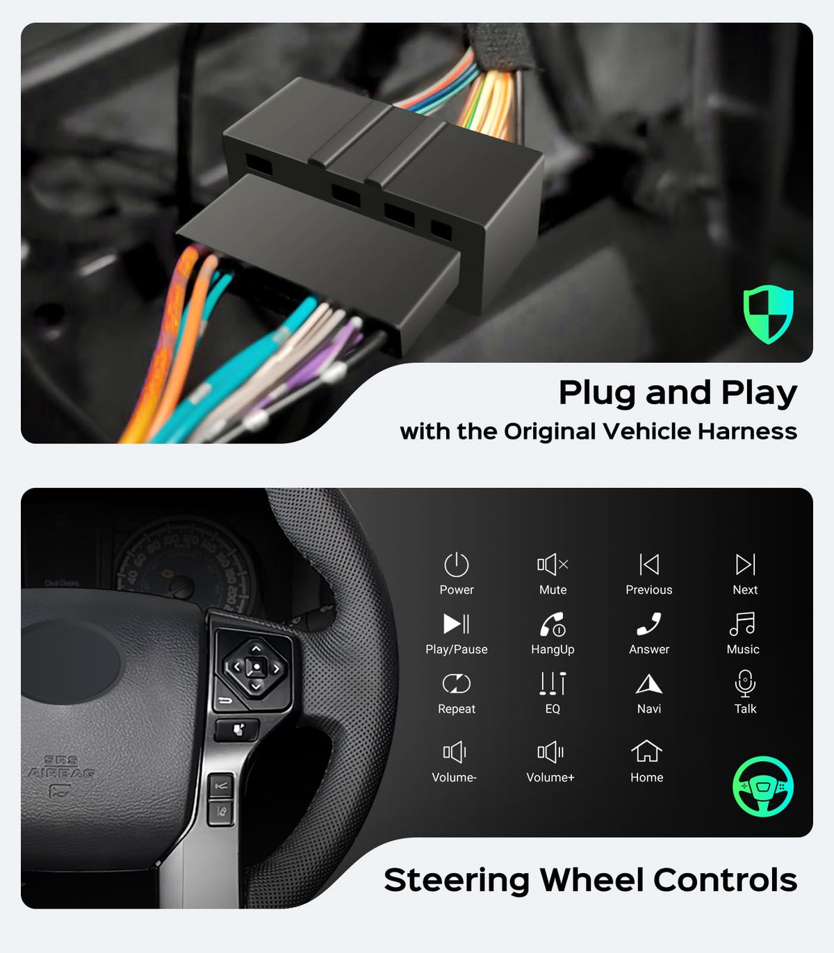 AINAVI Android 13 OS with manual updates to stay current.