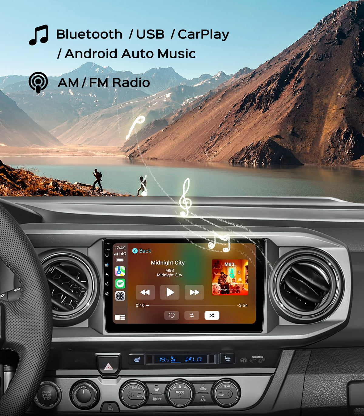 AINAVI GPS navigation with offline maps for Tacoma drivers.