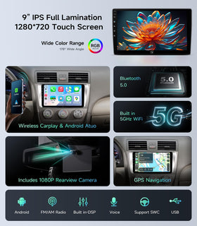 AINAVIGO Camry Android system with 2GB RAM and 32GB storage for smooth performance