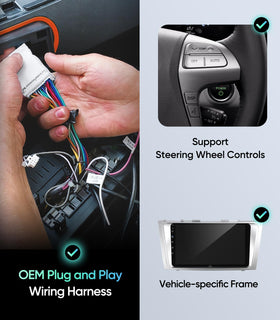 AINAVIGO Camry IP69 waterproof rear camera withstands rain and splashes