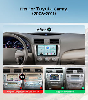 AINAVIGO Camry wireless CarPlay Android Auto for seamless phone integration