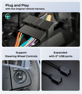 AINAVIGO Bluetooth hands-free calls and streaming enhance road conversations.