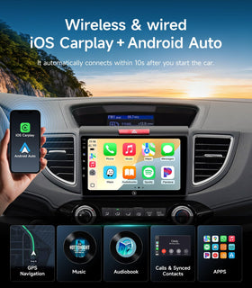 AINAVIGO 9-inch CarPlay wireless demo delivers safer navigation from the dash.