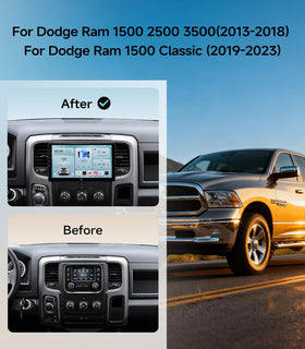 AINAVIGO Dodge Ram wireless CarPlay enables hands-free control