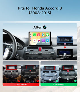 AINAVIGO frame kit for Honda Accord enables easy plug-and-play fit.