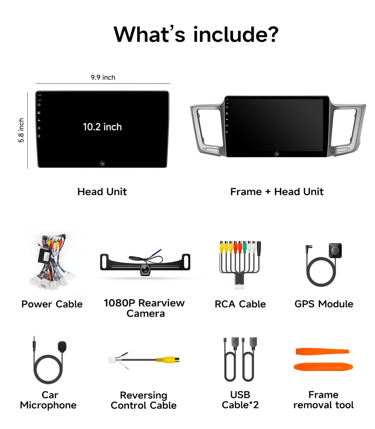 AINAVIGO Rav4 2013-2018 plug and play installation without dash mods