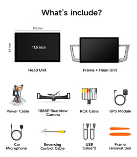 AINAVIGO Rav4 custom frame kit for plug-and-play installation.