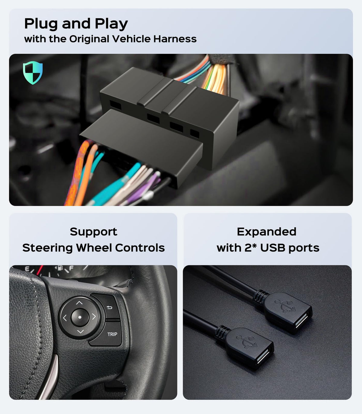 AINAVIGO Rav4 adjustable equalizer for personalized sound profiles.