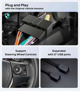 AINAVIGO Rav4 adjustable equalizer for personalized sound profiles.