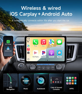 AINAVIGO Rav4 GPS navigation map screen with offline routes for reliable guidance.
