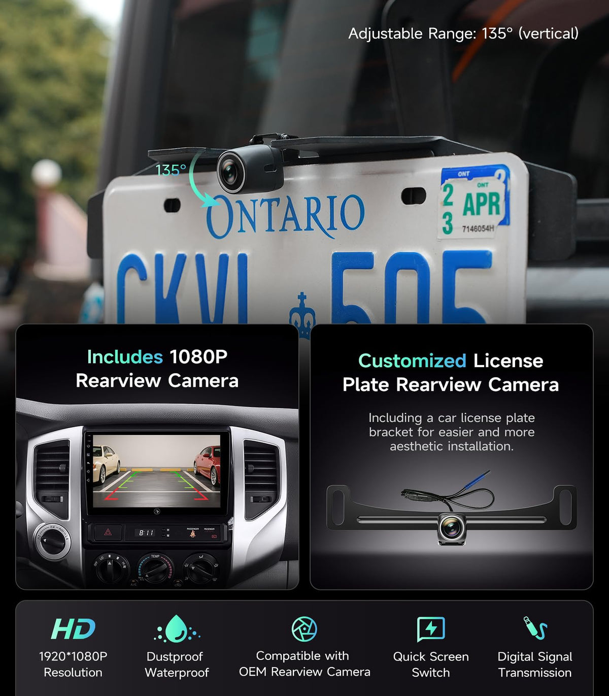 AINAVIGO Tacoma GPS navigation map preloaded for route planning