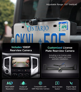AINAVIGO Tacoma GPS navigation map preloaded for route planning
