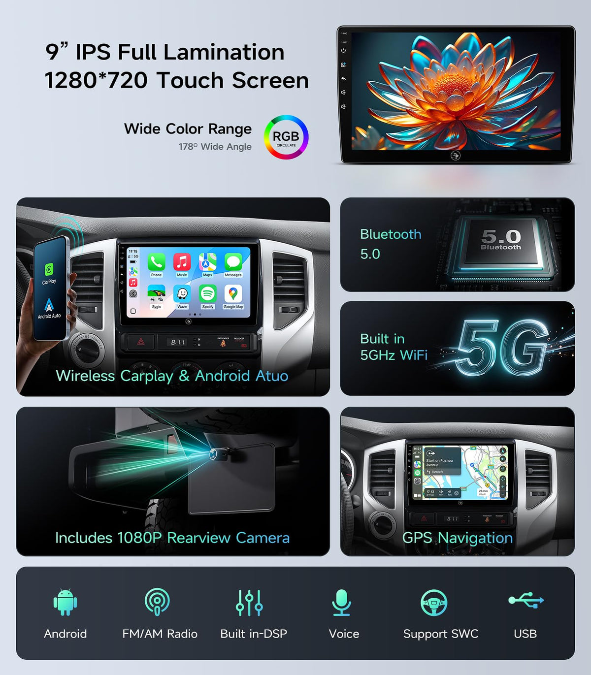AINAVIGO voice assistant and apps integration supports convenient control