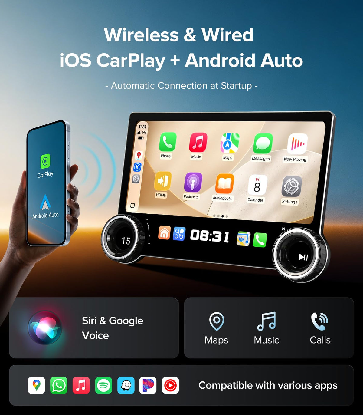 AINAVITO 1080P AHD backup camera with 170-degree view