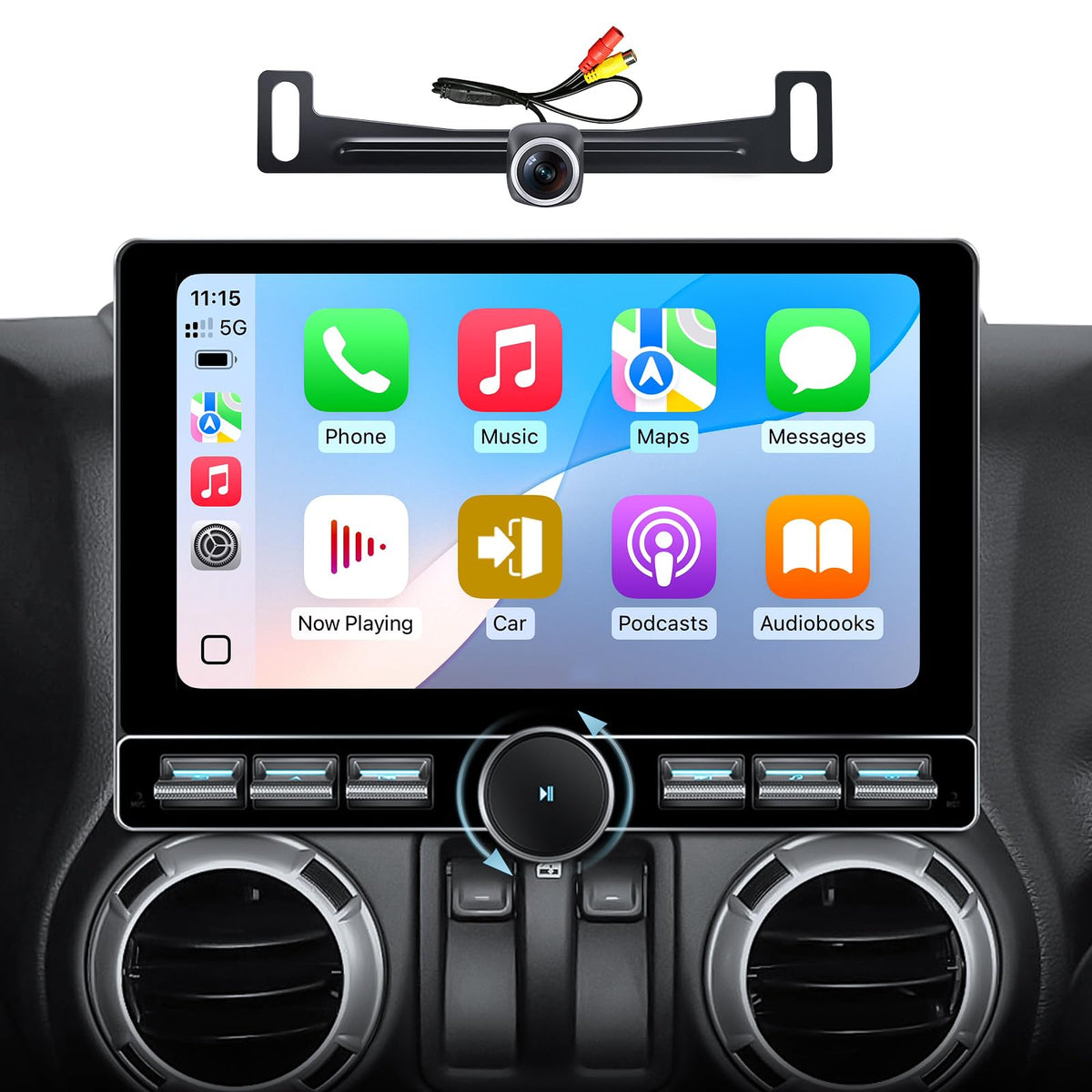 AINAVITO 10-inch QLED display for Jeep and Dodge enhances readability and navigation