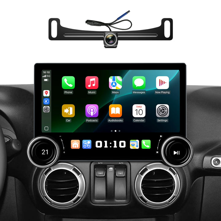 AINAVITO 11.5-inch dual knob display for Jeep Wrangler JK with clear visuals