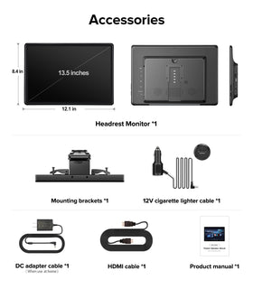 AINAVITO back-seat entertainment system for family road trips