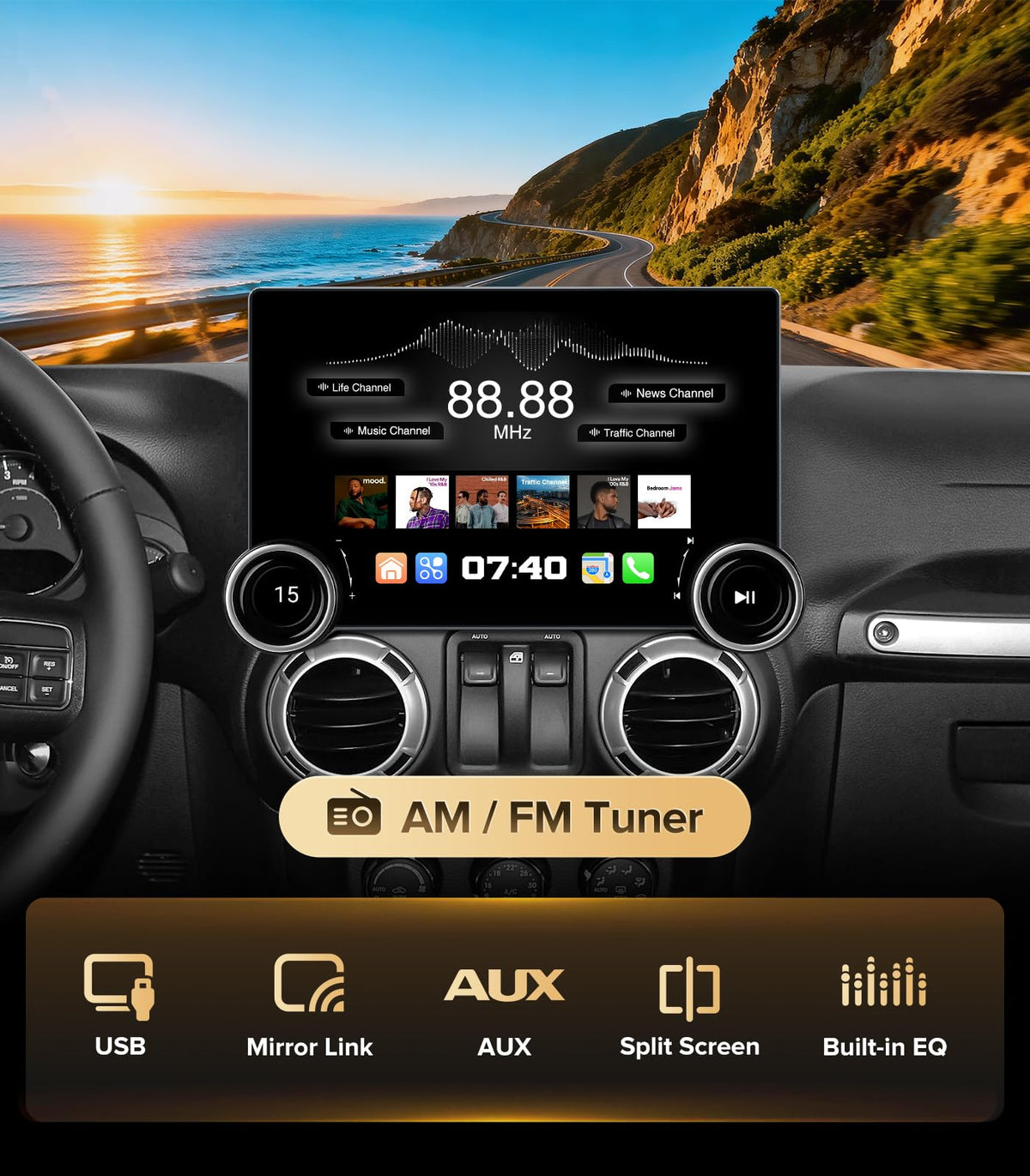 AINAVITO dual tactile knobs enabling blind control on rough terrain