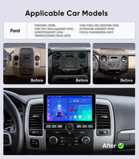 AINAVITO Ford install kit enables seamless dash mounting with factory frame