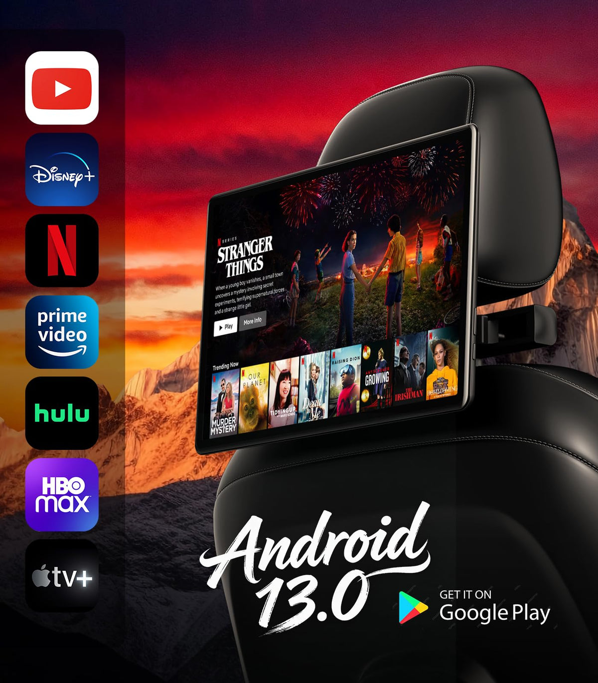 AINAVITO wall power adapter turns the monitor into portable Android TV