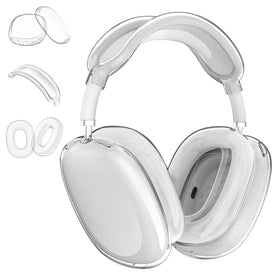 Aircawin AirPods Max clear case outer shell protects while showing the original finish