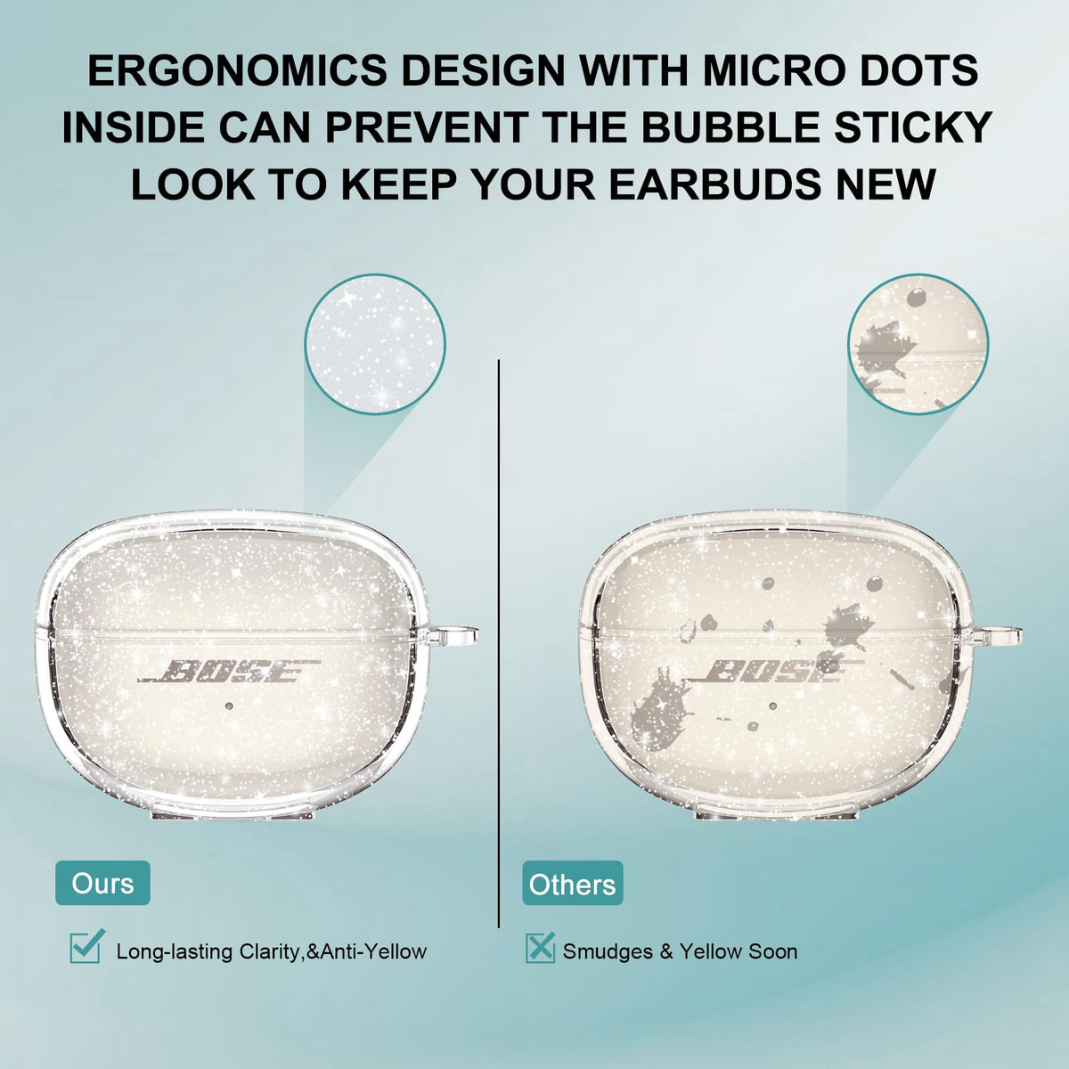 Aircawin anti-scratch drop protection keeps Bose case resilient against daily bumps.