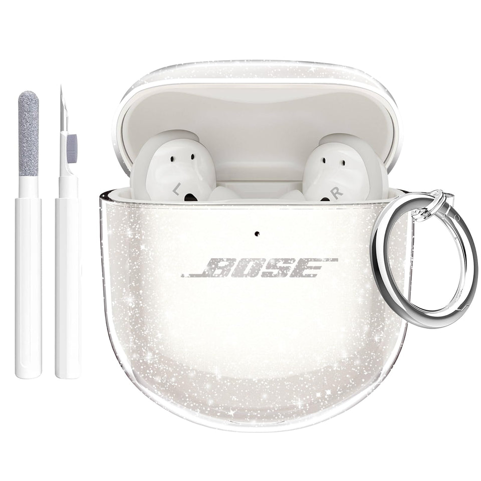 Aircawin Bose QC Earbuds II glitter case sparkles while protecting the charging case.