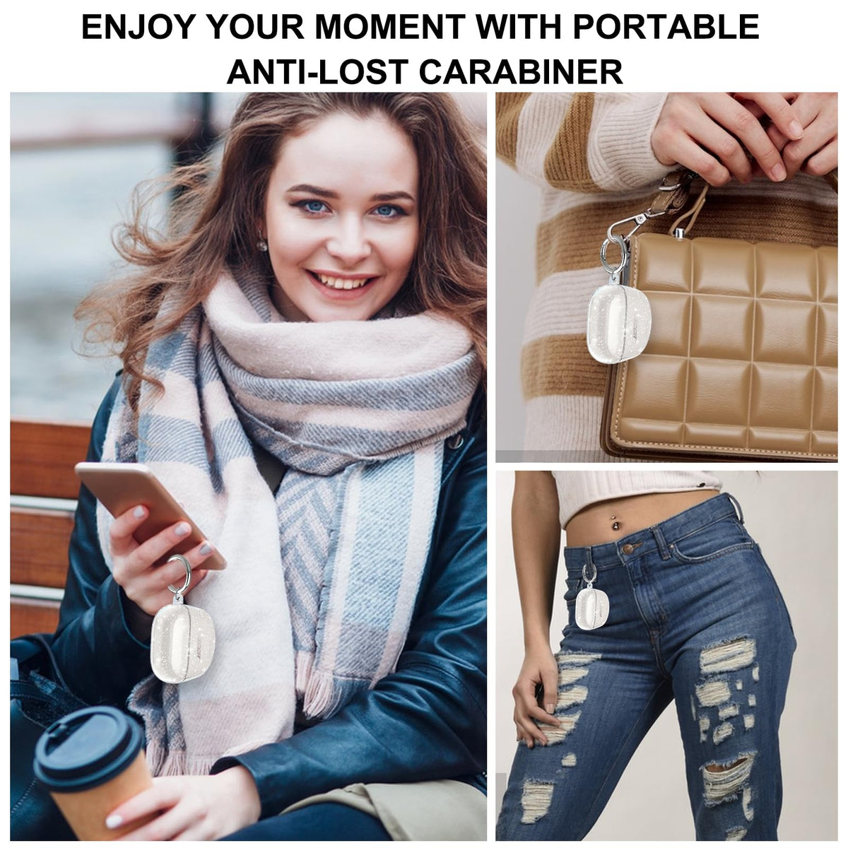 Aircawin glitter case protects against drops and dust for Bose Ultra.