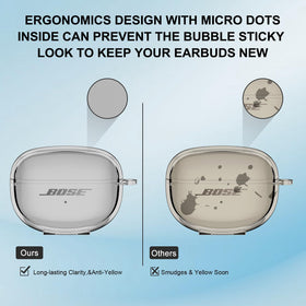 Aircawin Bose Ultra Open Earbuds case with carabiner attached for easy carry