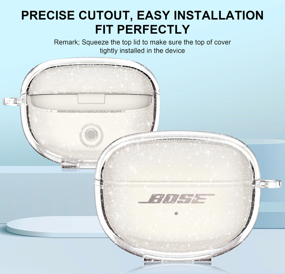 Aircawin hingeless two-parts design case allows easy access and quick installation.
