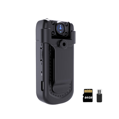 AIROTIVE front view body camera showing compact clip, reliable recording