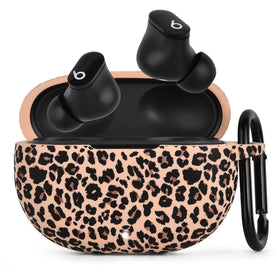AIRSPO front view of khaki leopard case showing secure fit and stylish protection