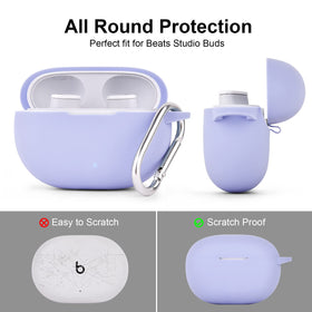 AIRSPO lilac with metal carabiner clipped for secure portability