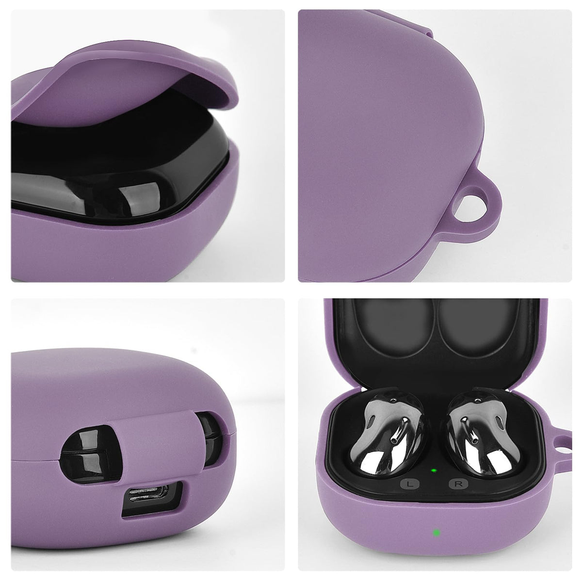 AIRSPO case with metal carabiner clip attached for easy carry.