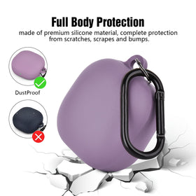 Wireless and cable charging with AIRSPO Buds case on.