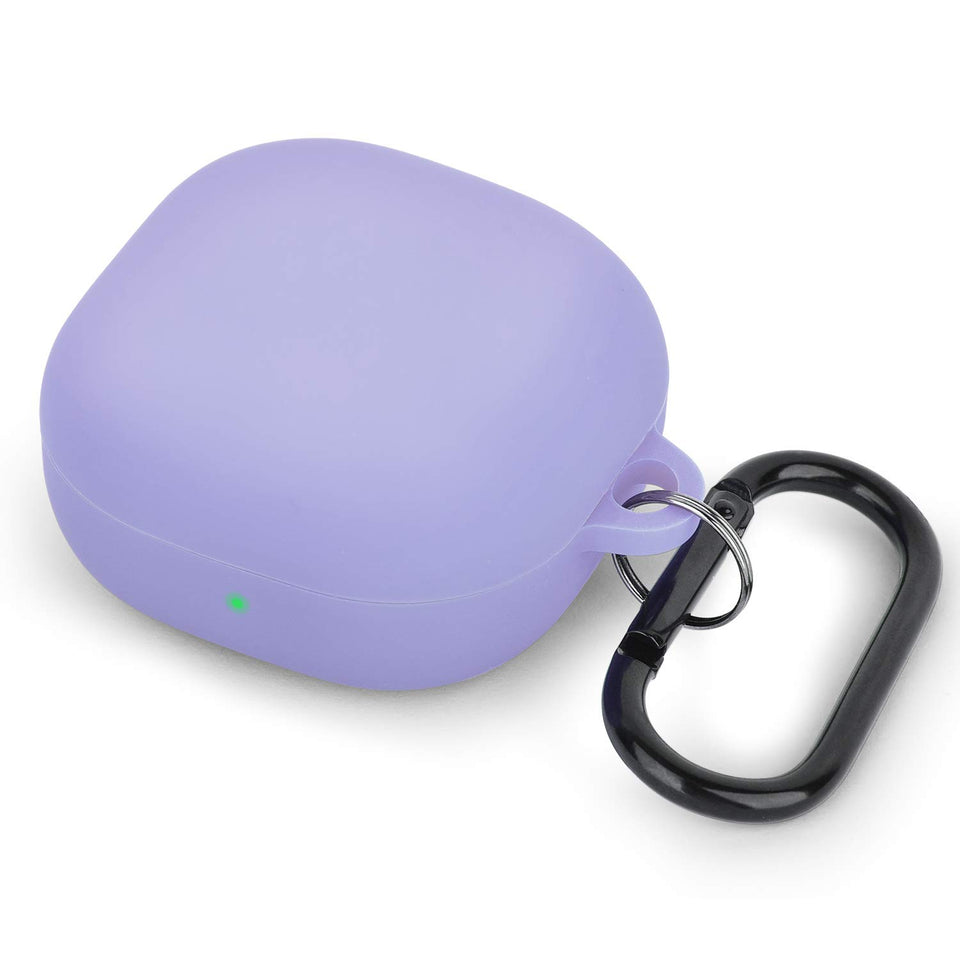AIRSPO lilac silicone case for Galaxy Buds 2 Pro, front view, scratch protection