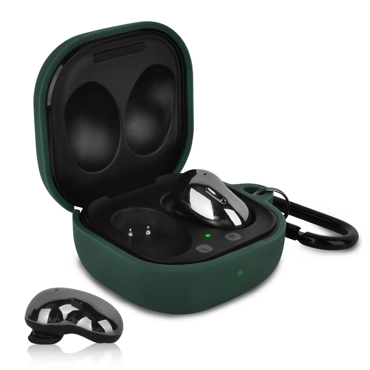 AIRSPO Galaxy Buds 2 Pro case texture emphasizing anti-slip grip.